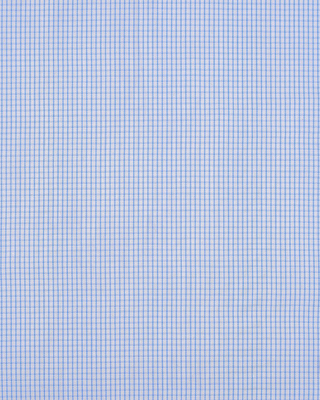 Blue Graph Checks Plain - 5