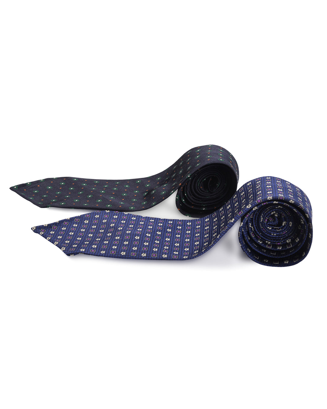 Alternate Square Floral Purple Tie - 1