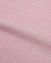 Pullover Shirt in Pale Red White Pin Stripes Seersucker
