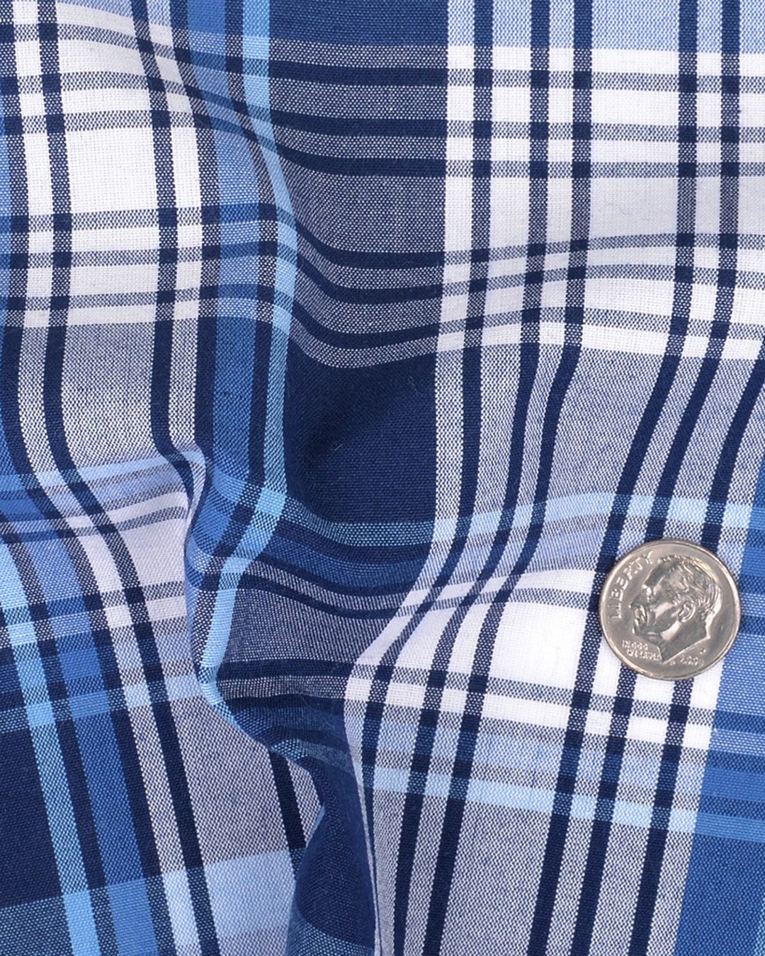 Shades Of Blue Madras Checks Shirt - 5