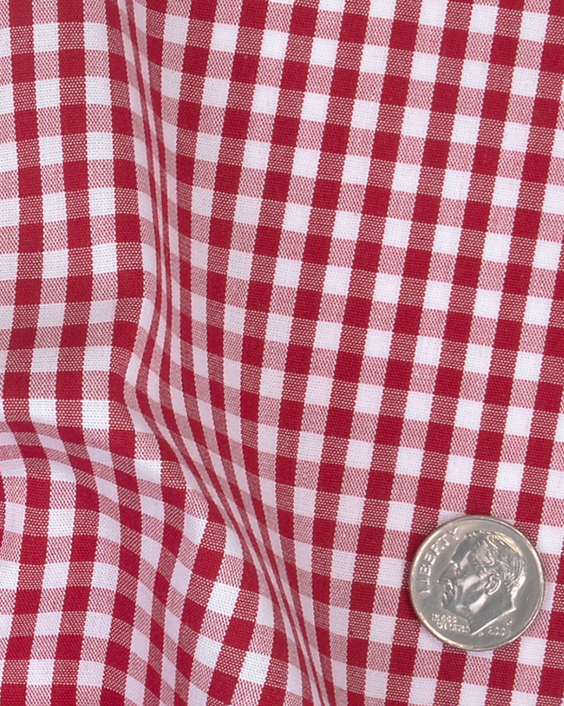 Red White Gingham Checks