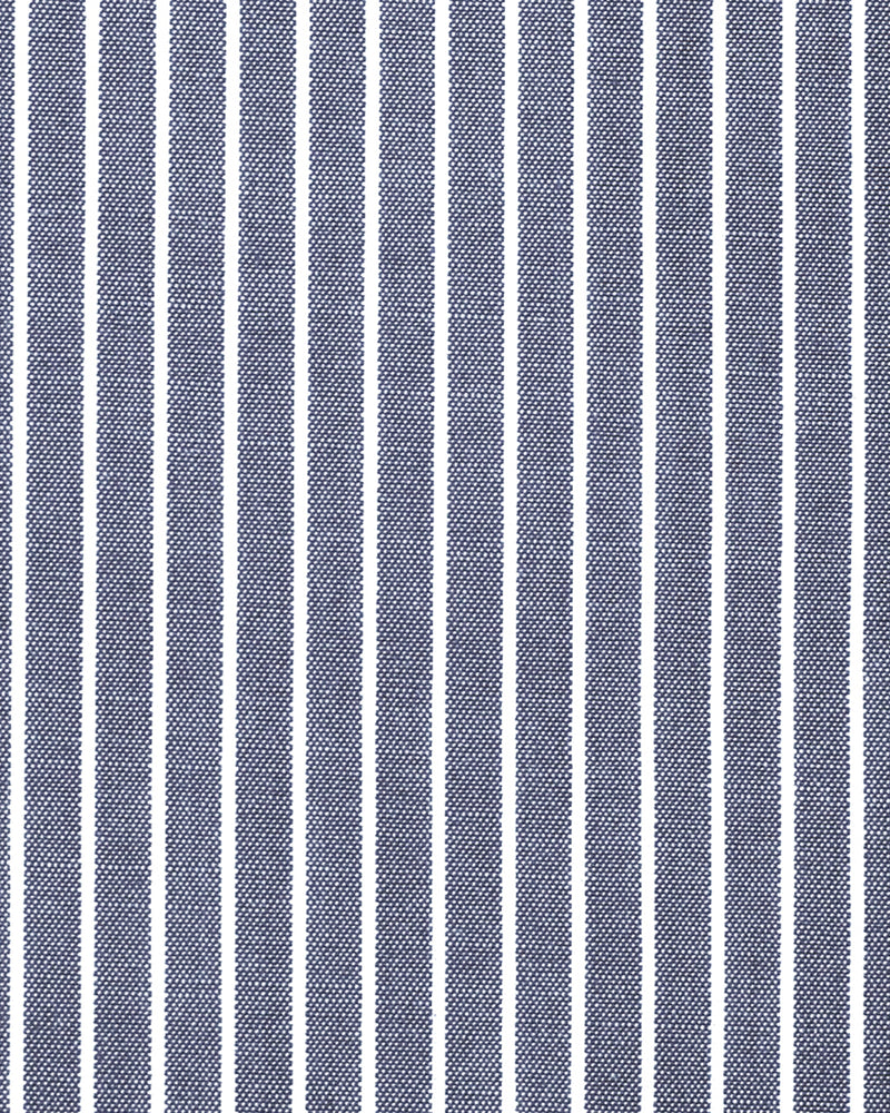 Grey Navy White Pencil Stripes