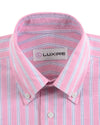 Classic Oxford: Pink with White Stripes