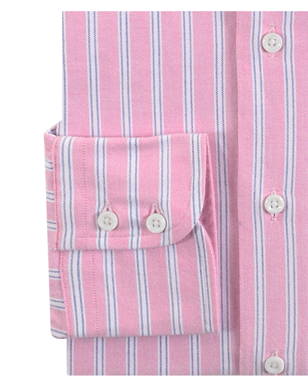 Classic Oxford: Pink with White Stripes - 3