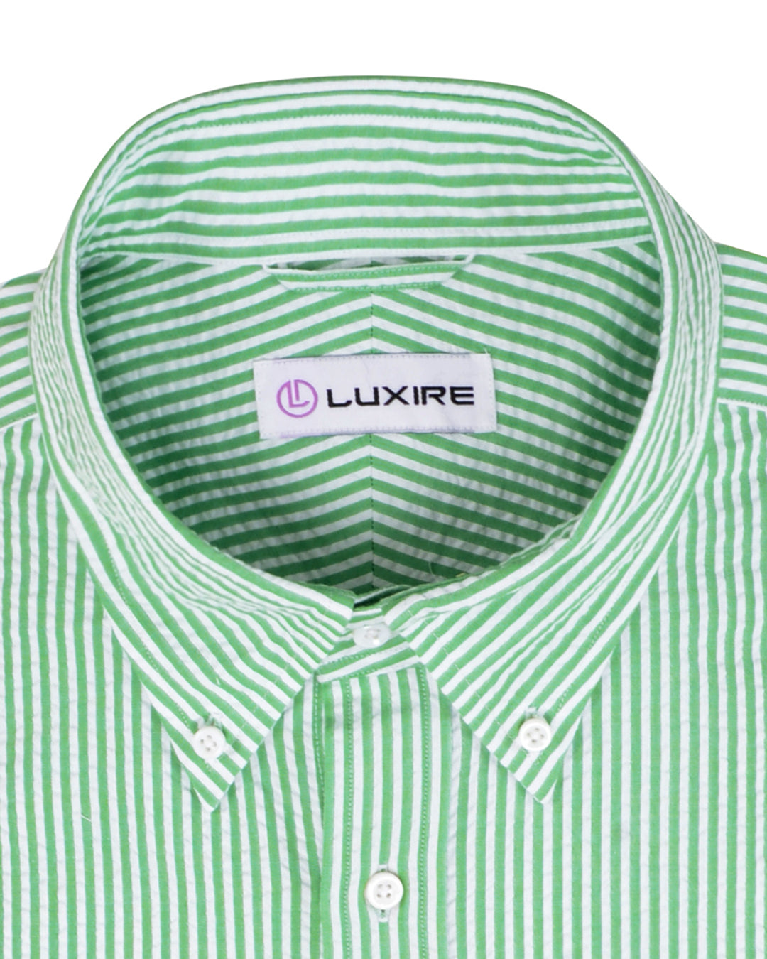 Fern Green Candy Stripes Seersucker - 2