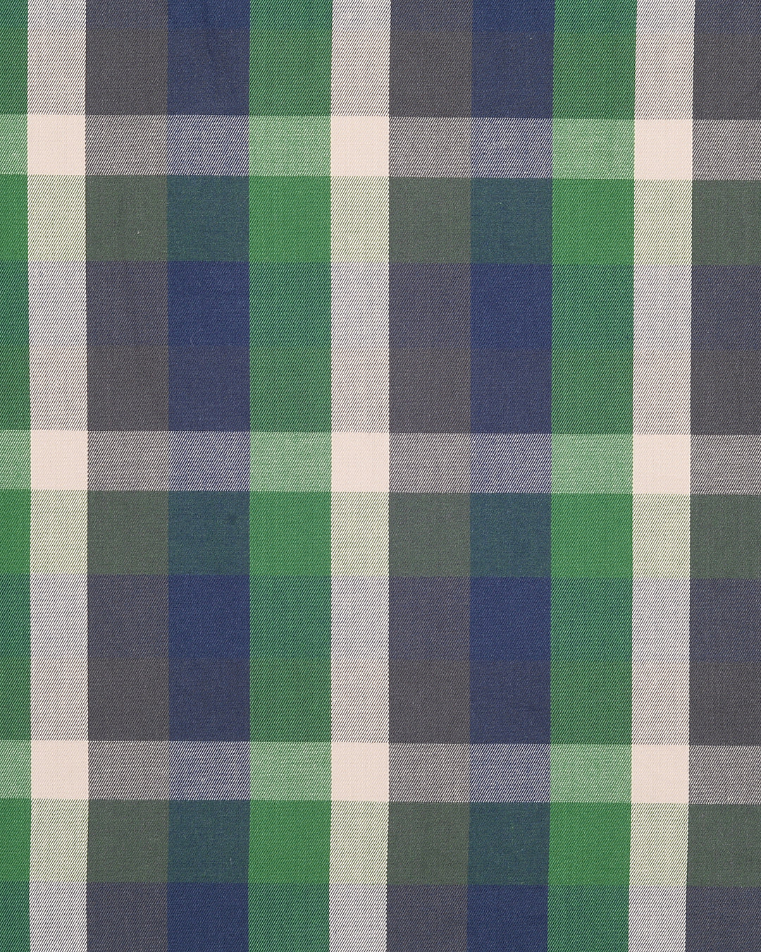 Twill: Green Navy Checks