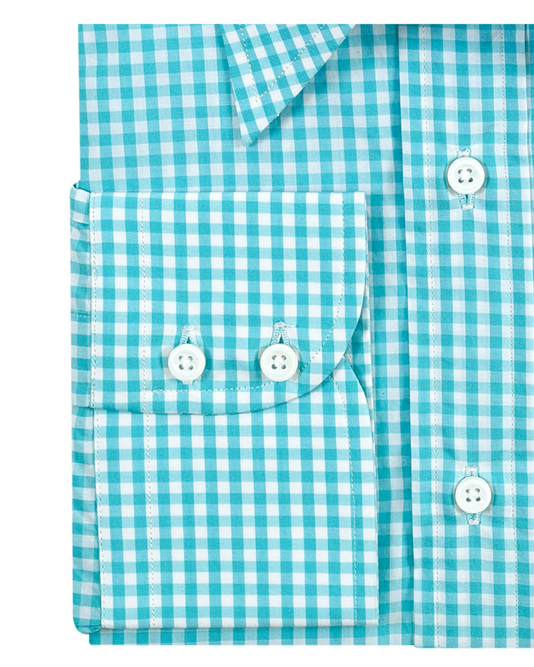 Monti - Moss Green Gingham Shirt - 3