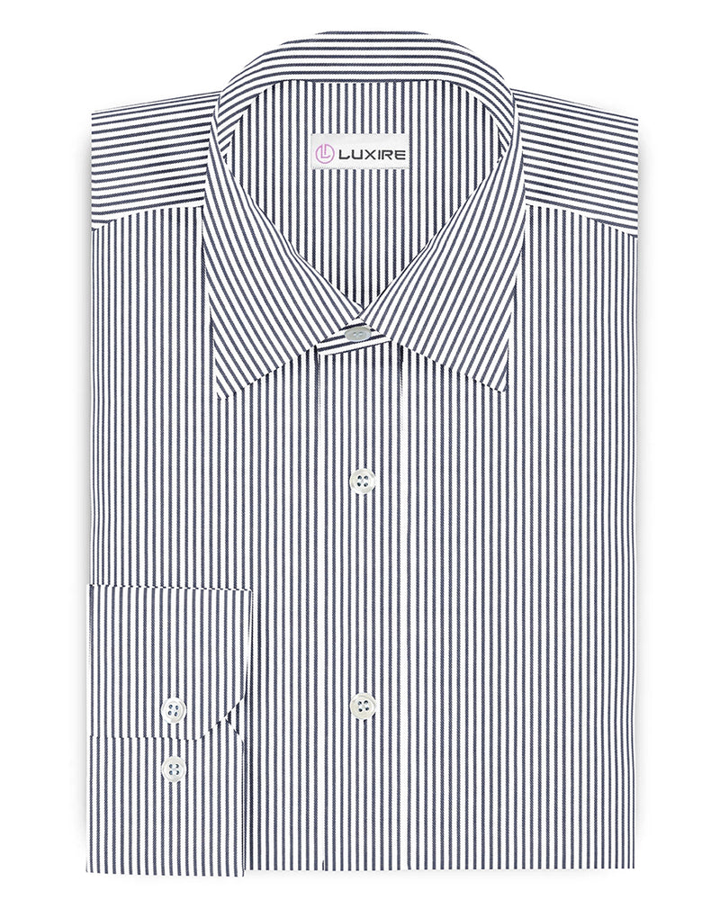 Navy Rope Stripes Shirt