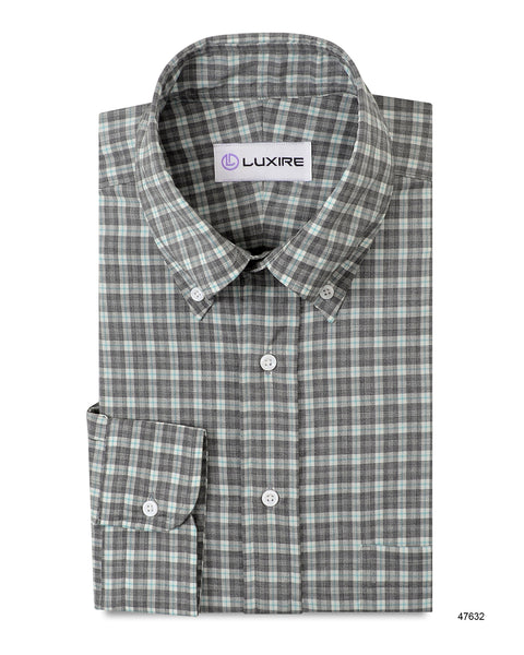 Zegna: Dark Grey Tartan Checks