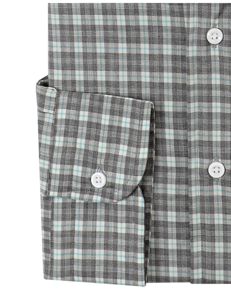 Zegna: Dark Grey Tartan Checks