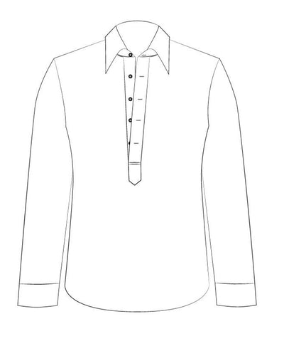 Pullover Shirt in Seersucker Stripes