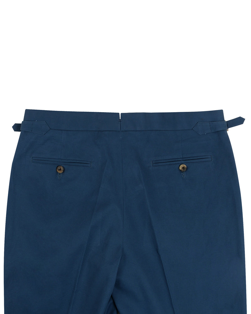Soft Dark Blue Stretch Twill Pants