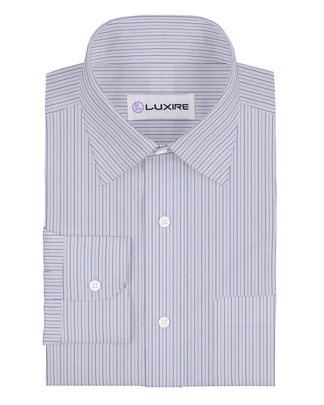 Maya Blue Green Candy Stripes Shirt - 1