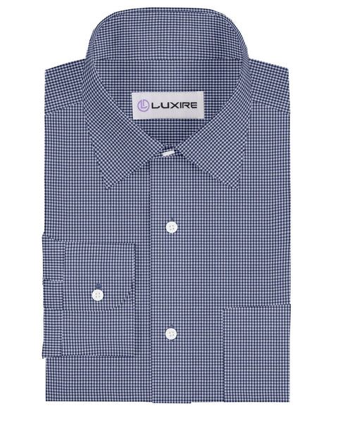 Prussian Blue Gingham Checks