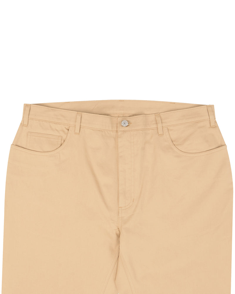 Tan Cream Plain Soft Chino
