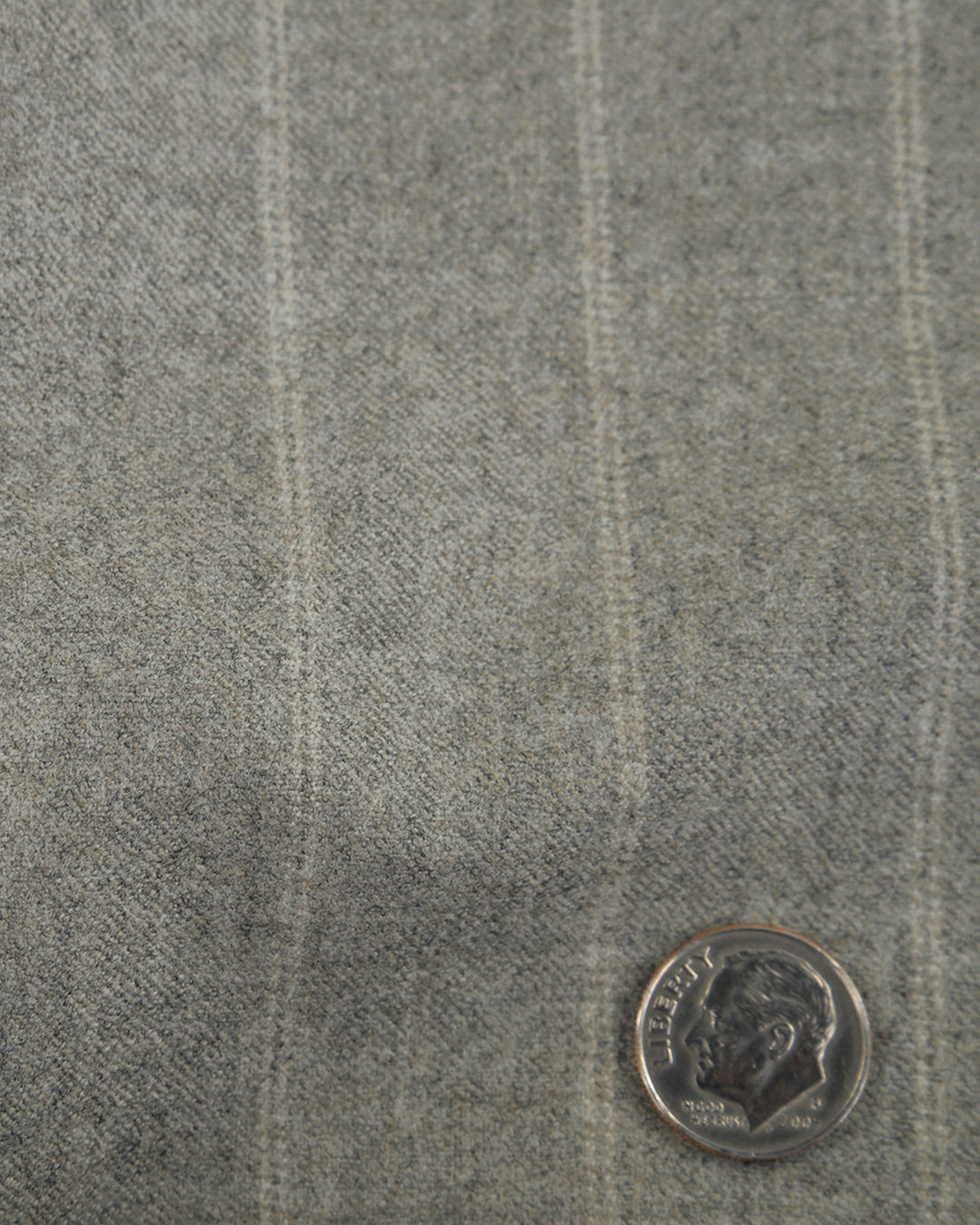 VBC Double Stripes Light Grey Flannel Pants - 3