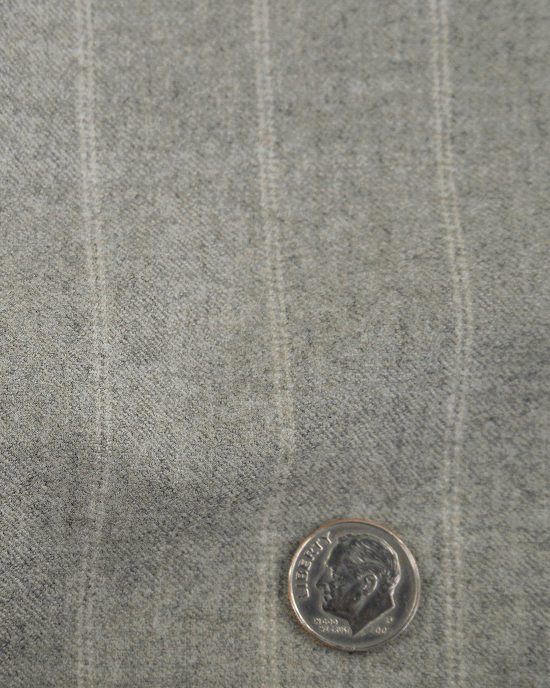 VBC Double Stripes Light Grey Flannel Pants - 4