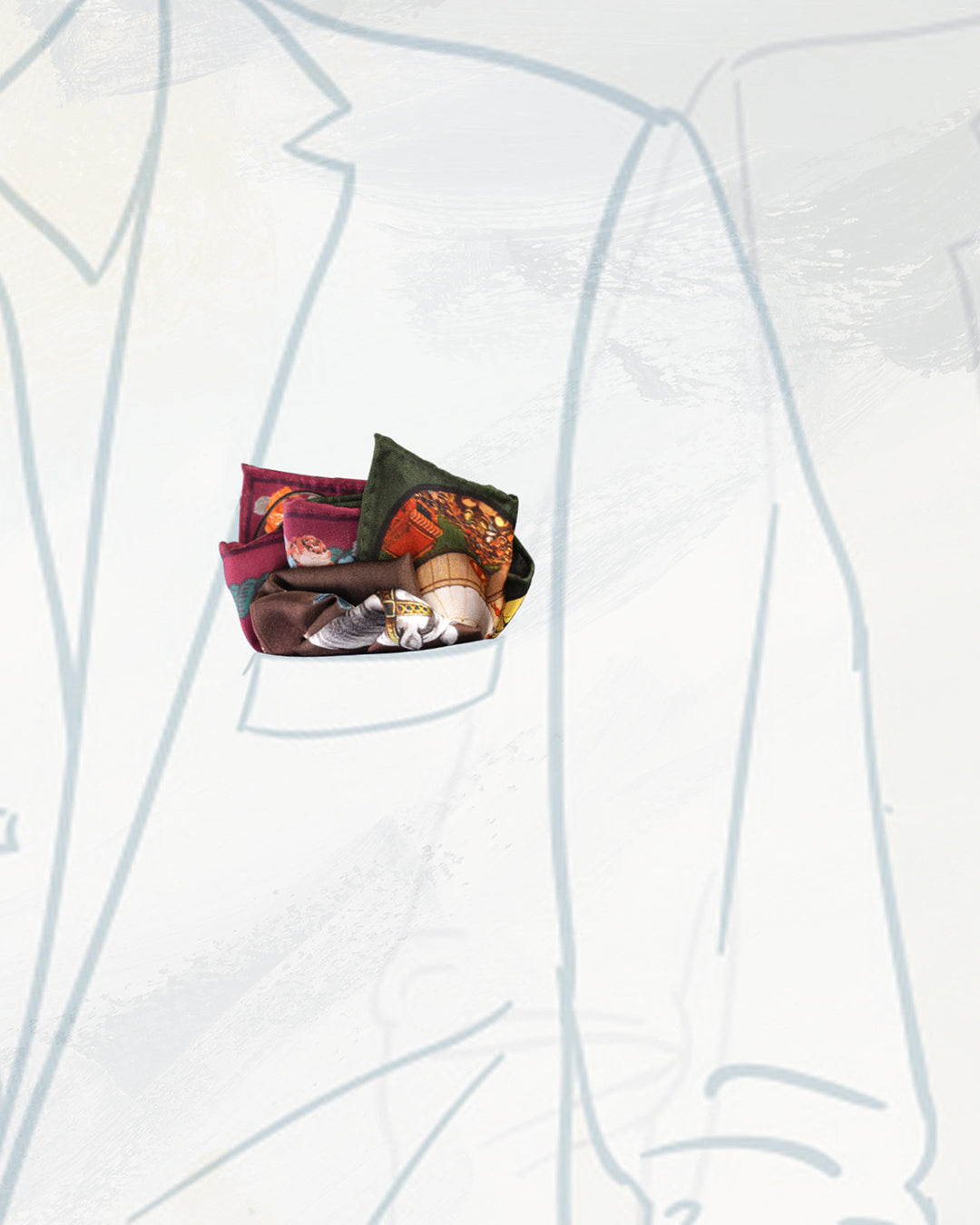 Pocket Square-World Of Circus - 4