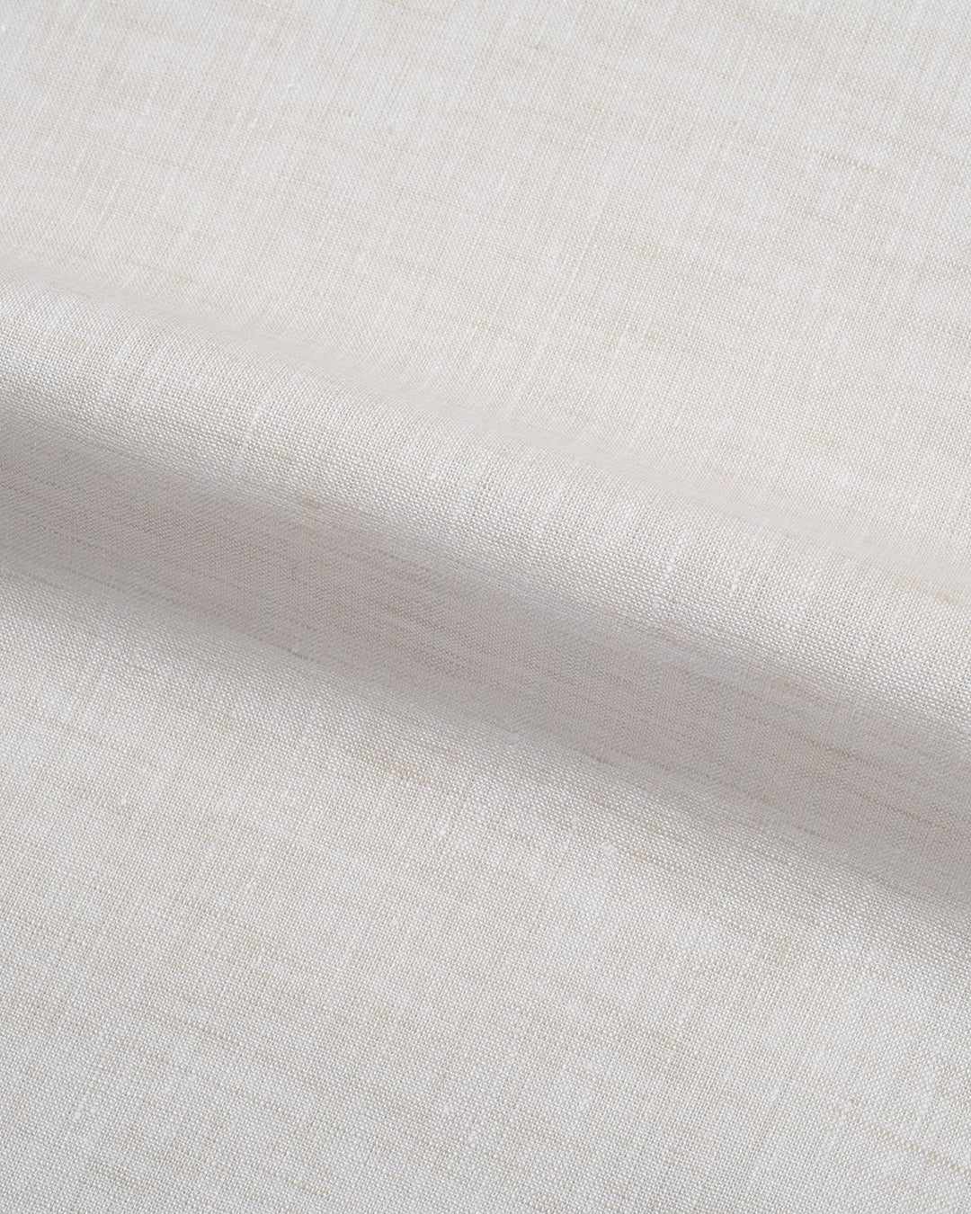 Pullover Shirt in Ecru Textured Linen - 4