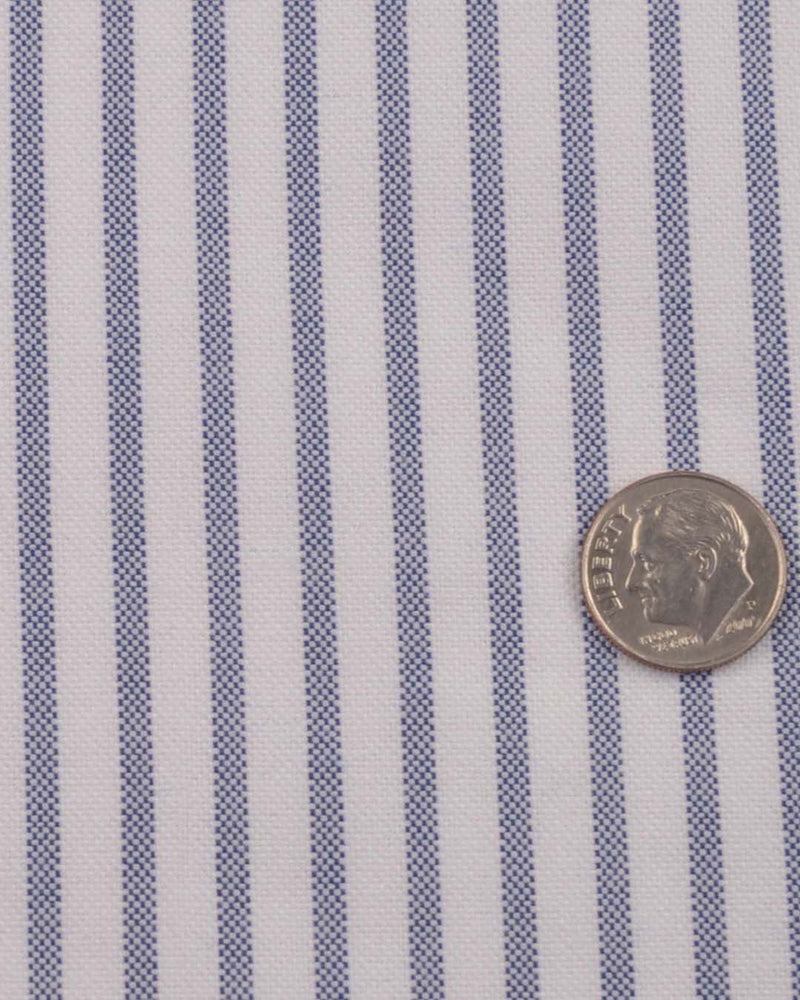 Navy Candy stripes Oxford