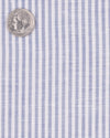 Indigo Dress Stripes Fine Linen