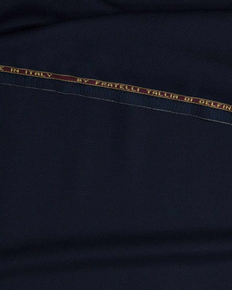 Delfino Navy Winter Hopsack