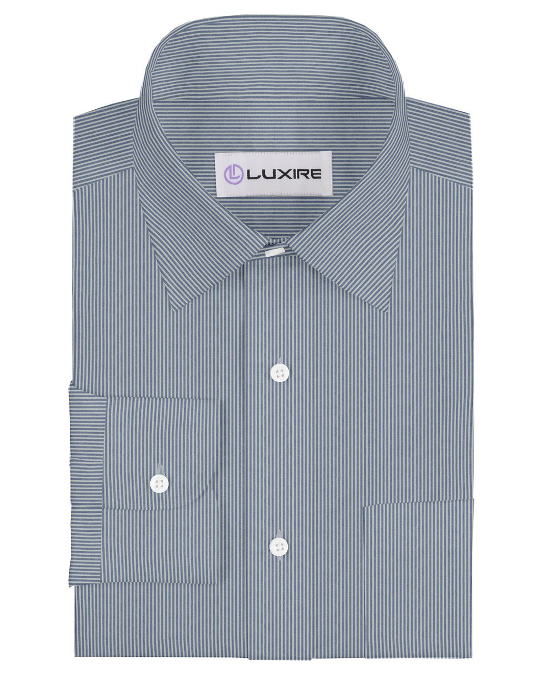 Navy on White Pencil Stripes - 1
