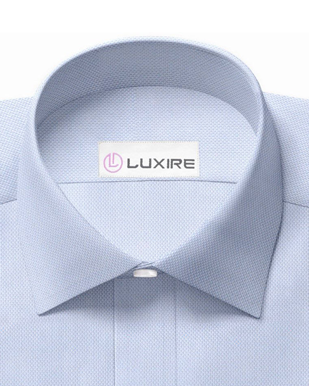 Albini Fine Light Blue Pinpoint Oxford - 2