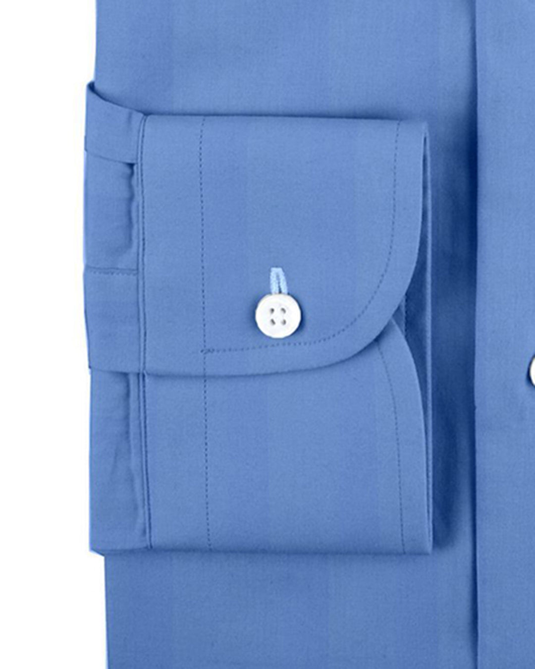 Blue Satin Dress Shirt - 2