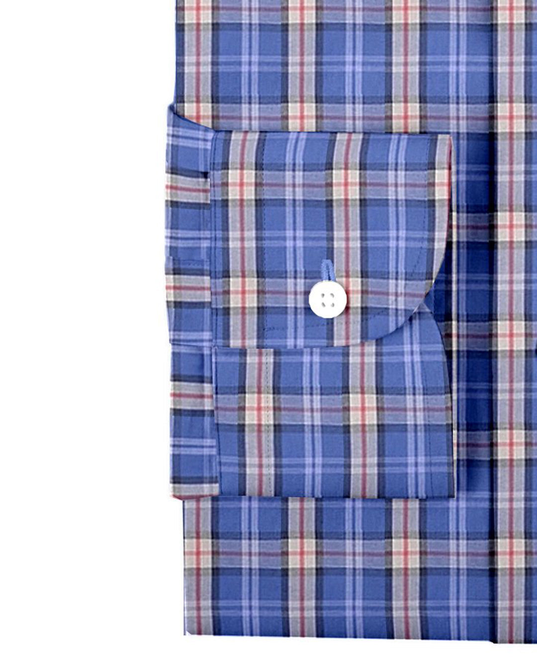 Blue Cream Red Tartan Checks - 3