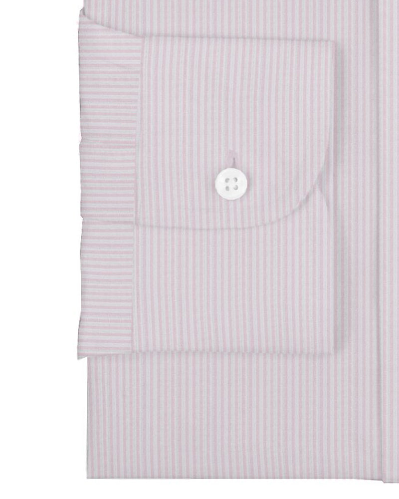 Blush Pink White Candy Stripes Shirt