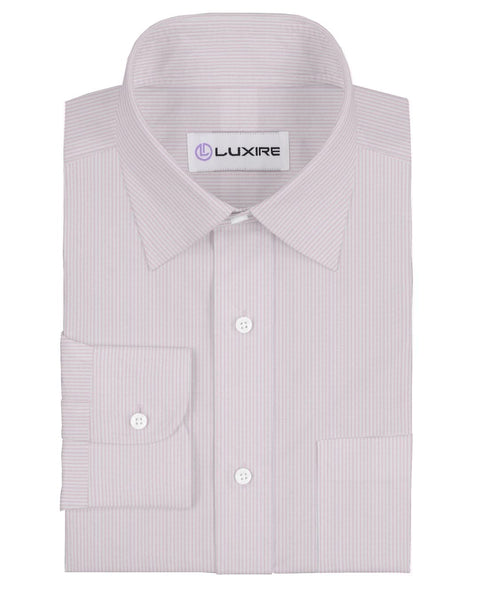 Blush Pink White Candy Stripes Shirt