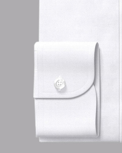 Canclini Piave Easy Plus: White Pinpoint Oxford