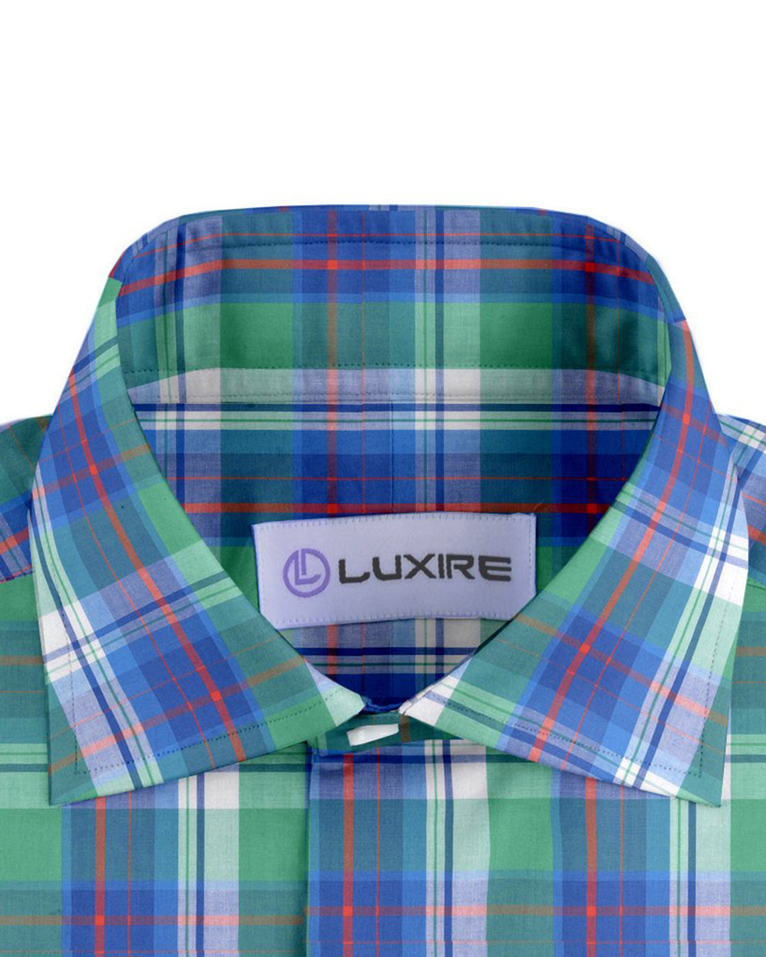 Green Blue Orange Madras Checks - 2
