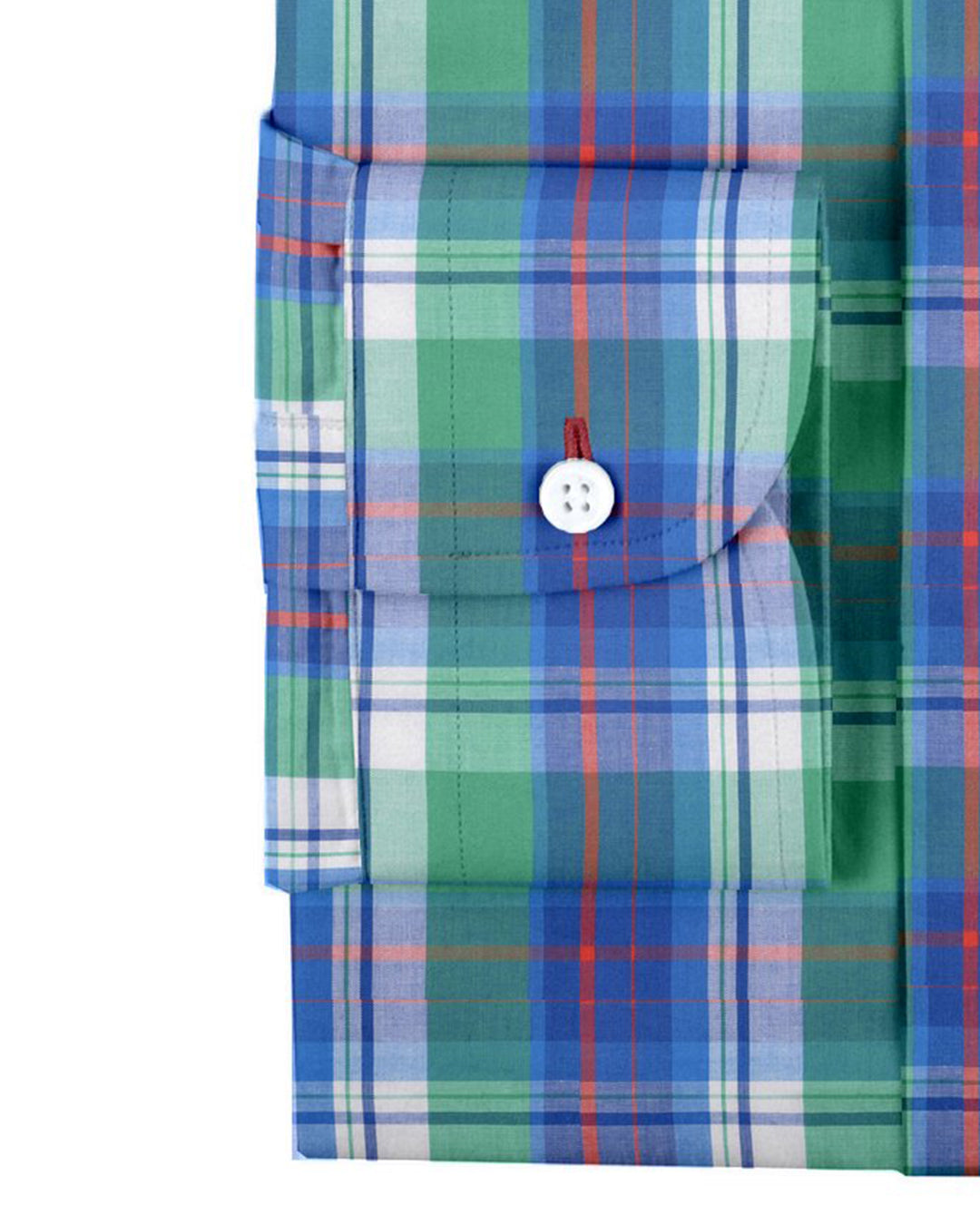 Green Blue Orange Madras Checks - 3