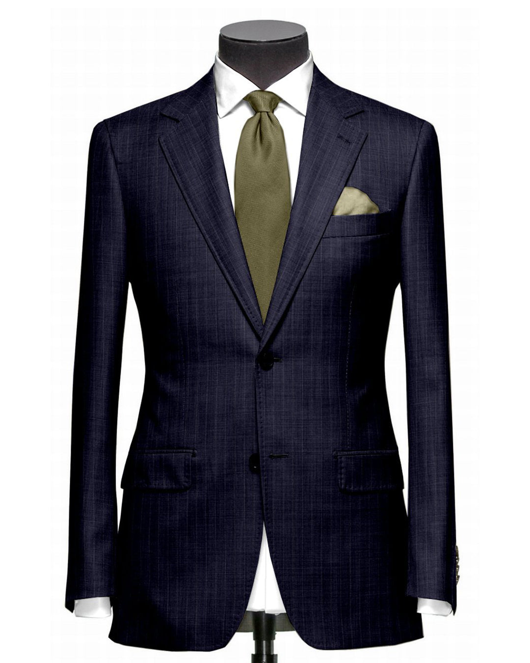 Dugdale Fine Worsted - Navy Chalk Stripe Jacket - 1