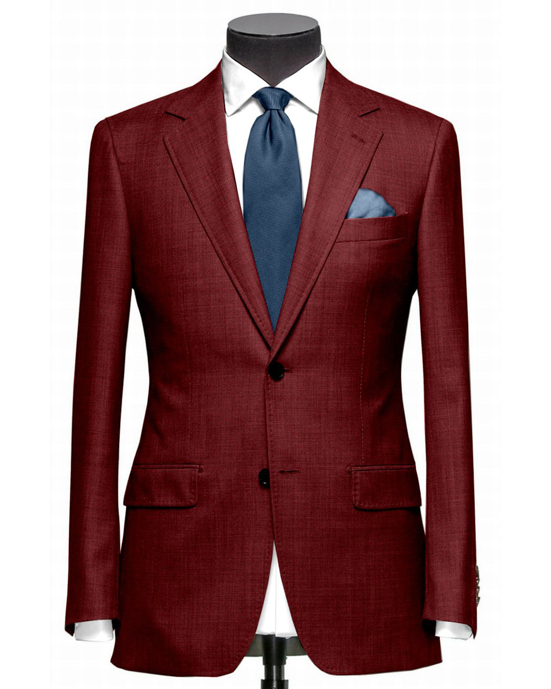 Dugdale Fine Worsted Jacket- Burgundy - 1