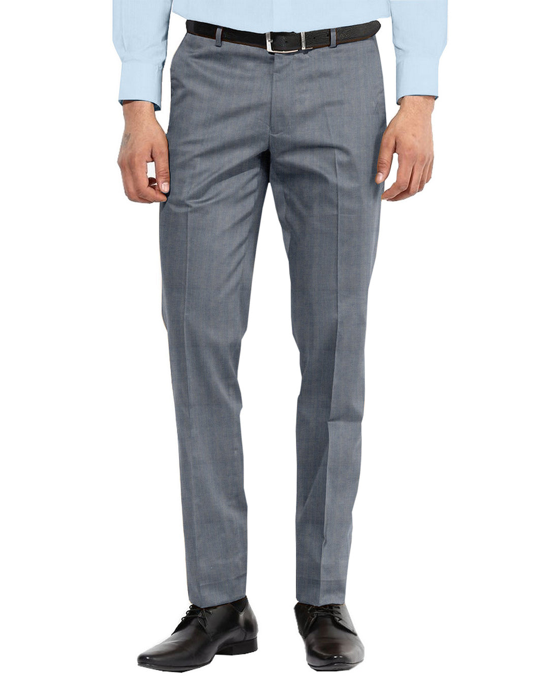 Dugdale Silver & Blue Herringbone - 1