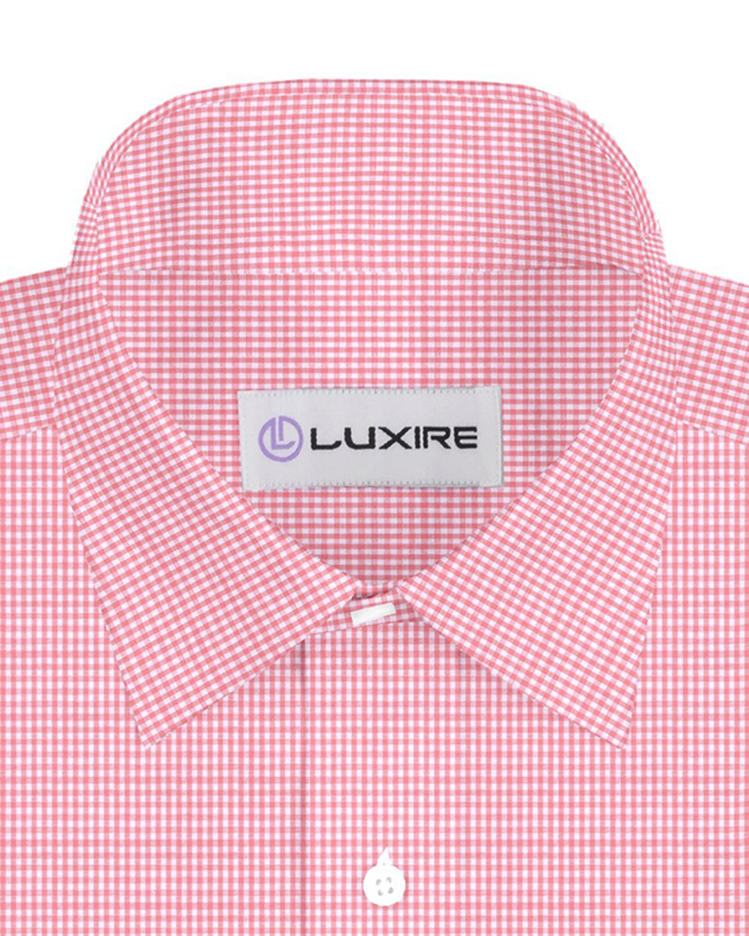 Cotton Linen: Dark Peach Gingham Checks - 2