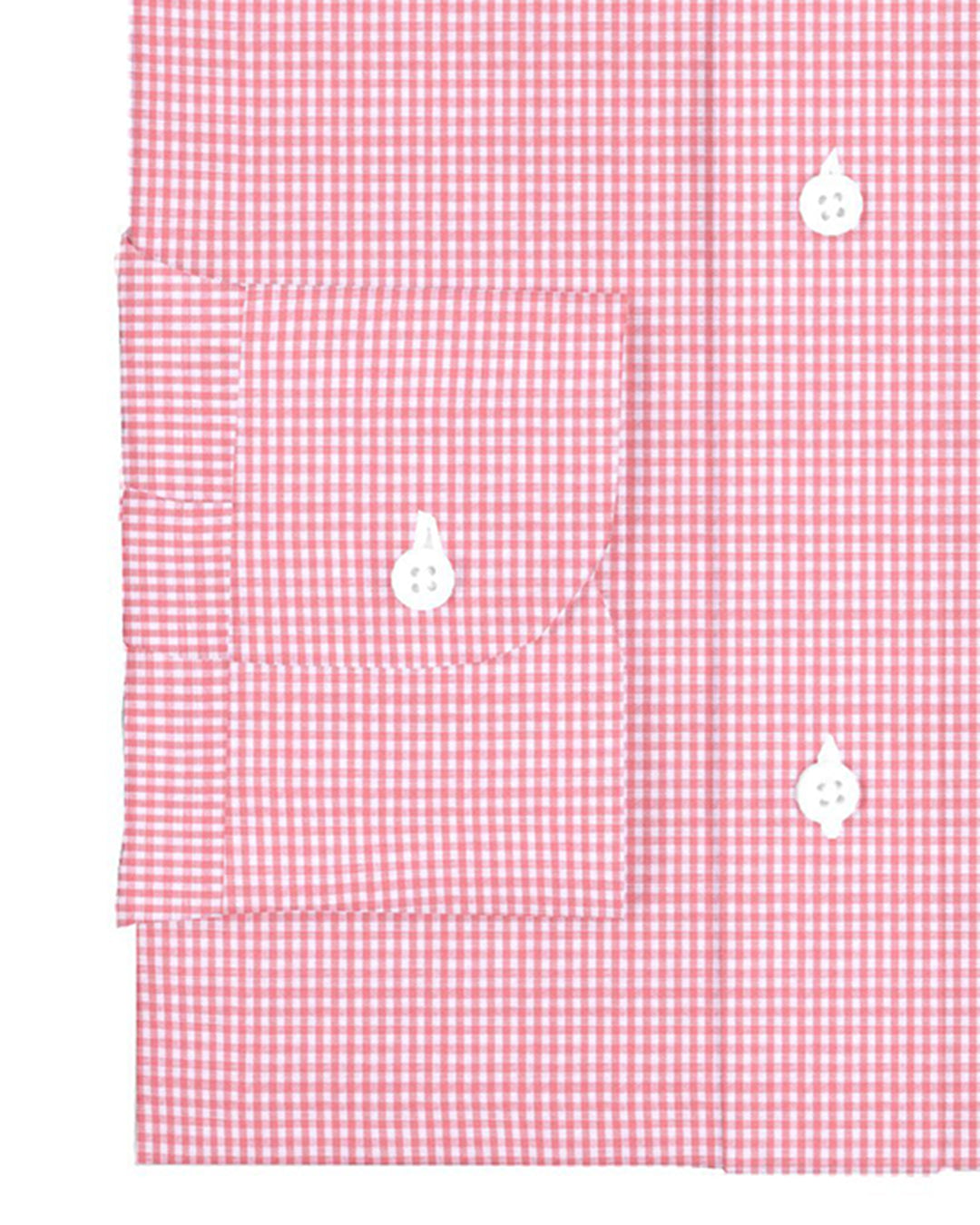 Cotton Linen: Dark Peach Gingham Checks - 3