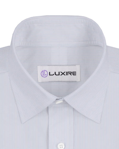 Grandi and Rubinelli Light Blue Hairline Stripes