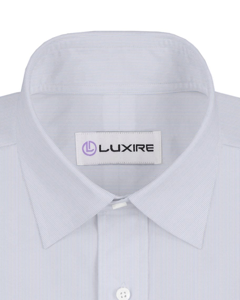 Grandi and Rubinelli Light Blue Hairline Stripes