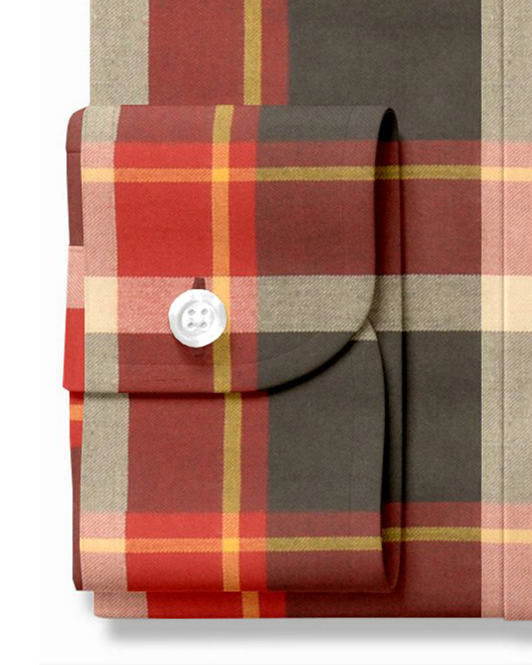 Olive Maroon Tartan - 3