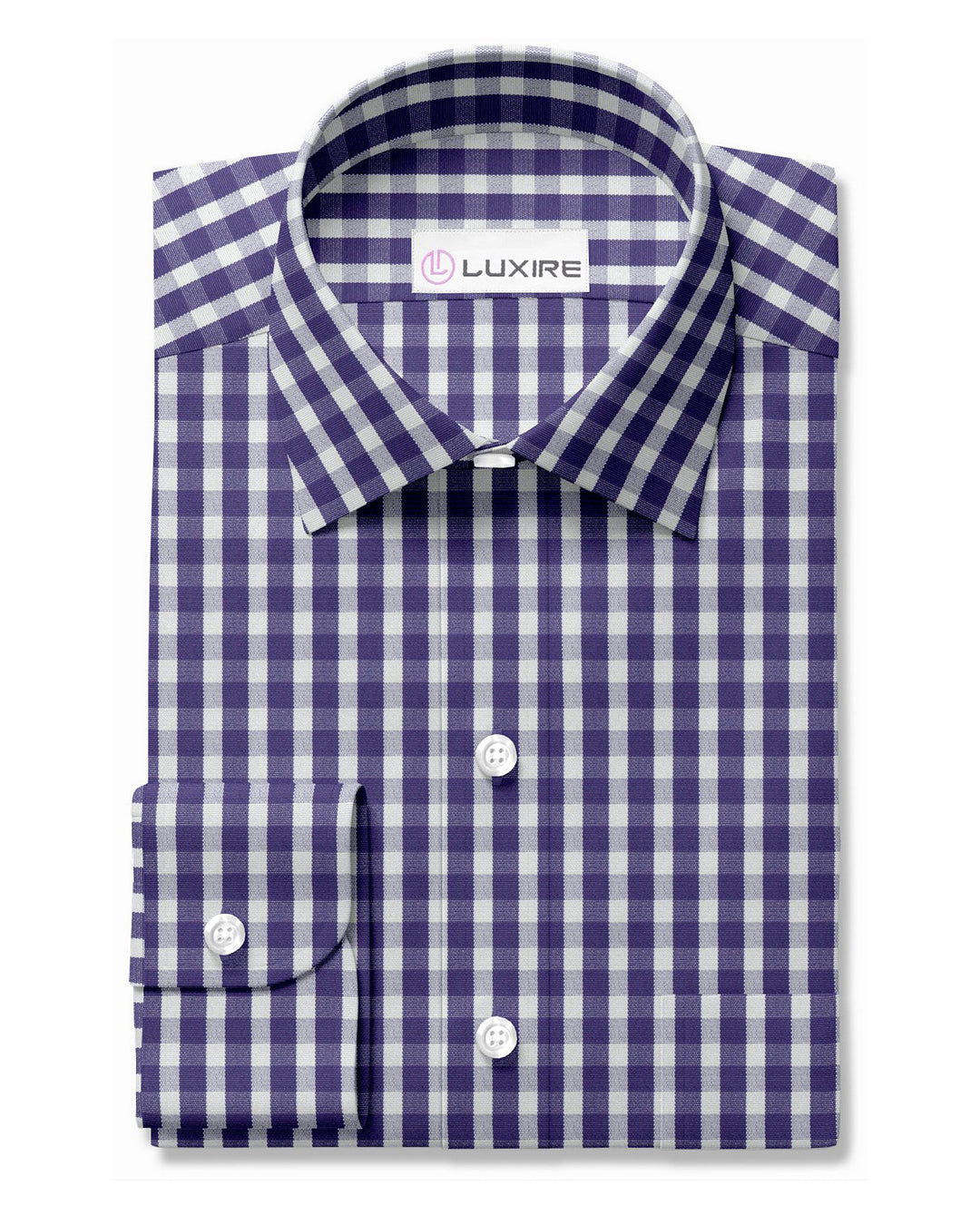 Purple White Gingham - 1
