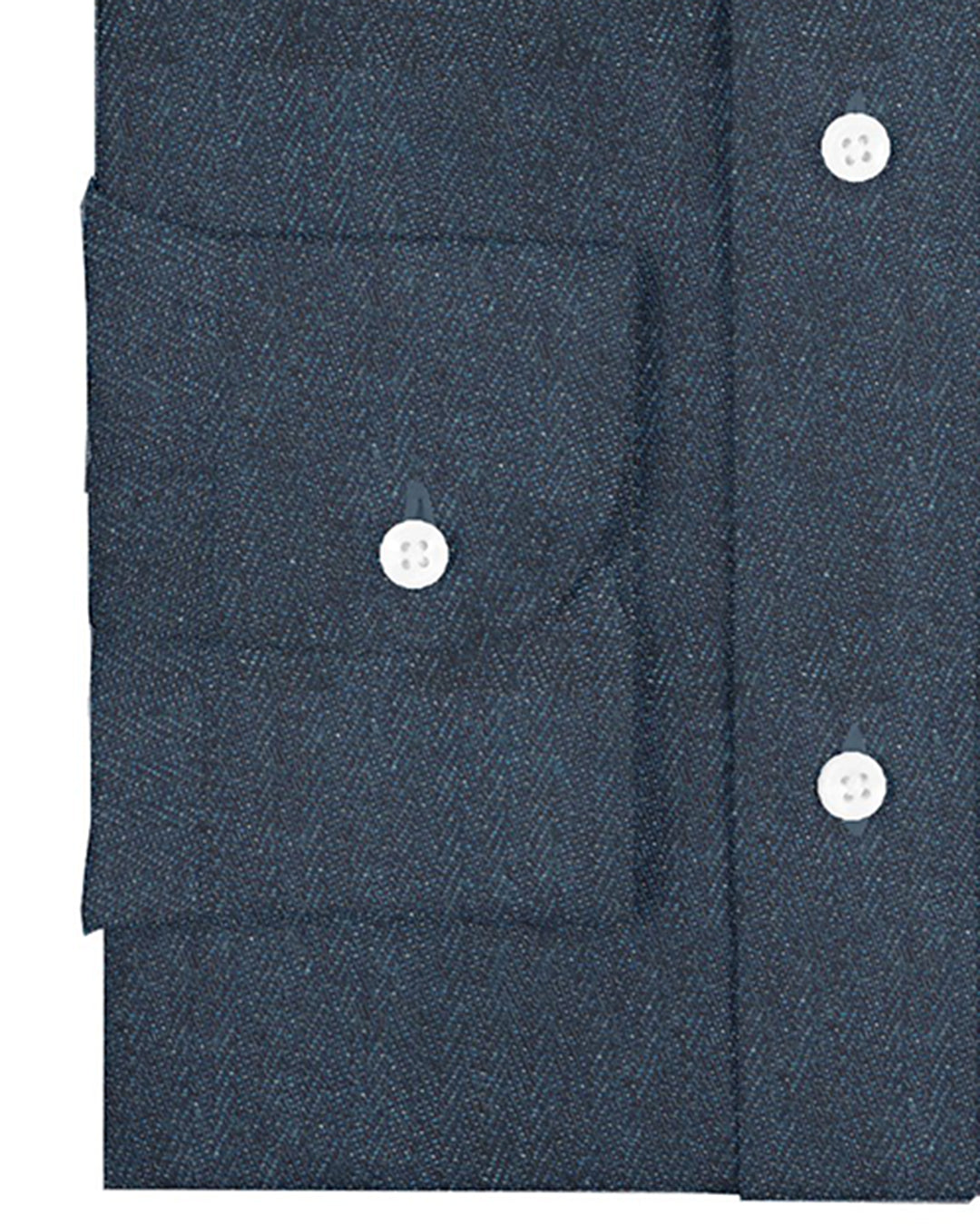 Indigo Herringbone Denim - 3