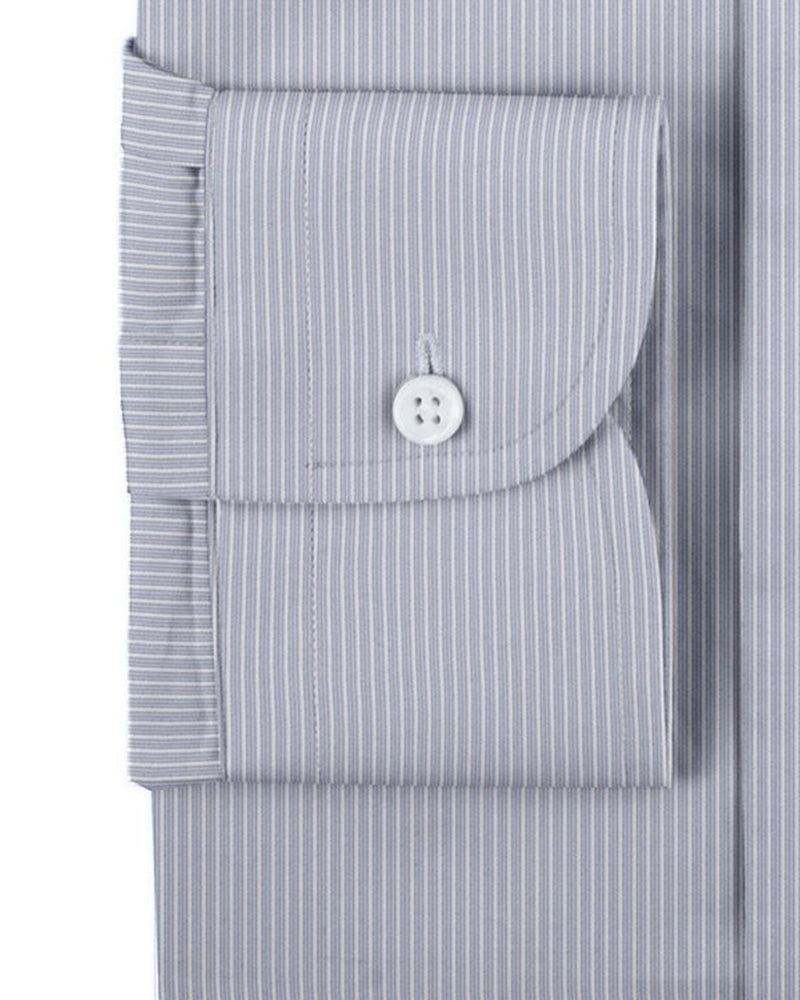 Albini: Baby Blue Self Alternate Stripe