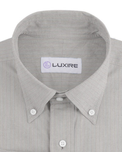 Ecru White Dress Stripes Linen