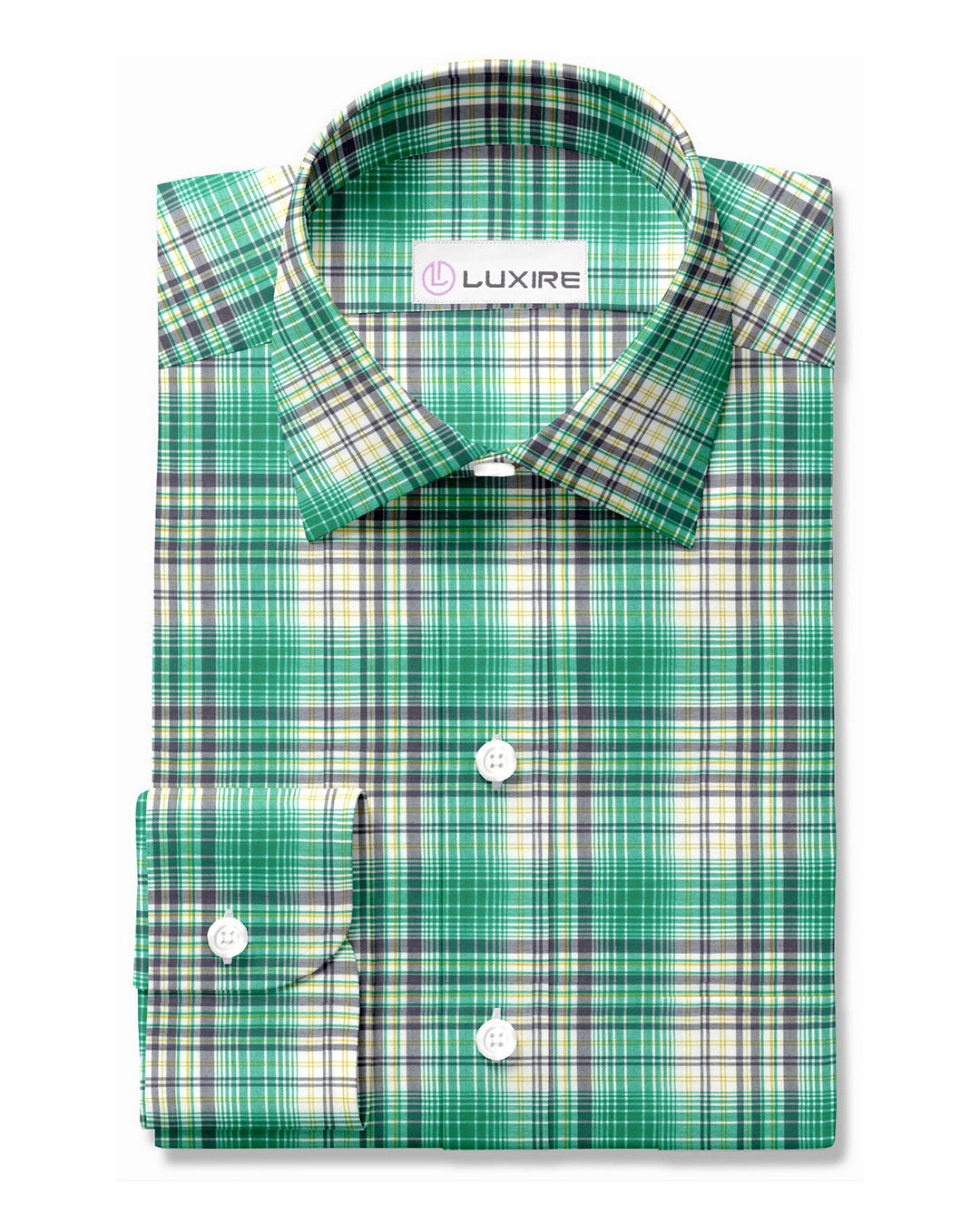Summer Light Green Grey Madras - 1