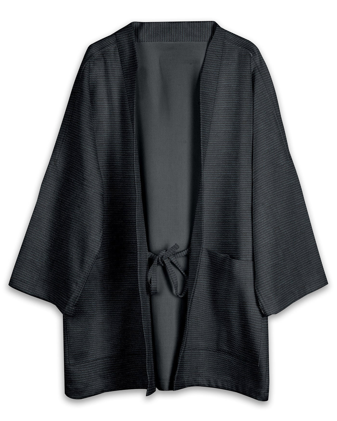 Noragi in Textured White on Phantom Black Stripes - 2