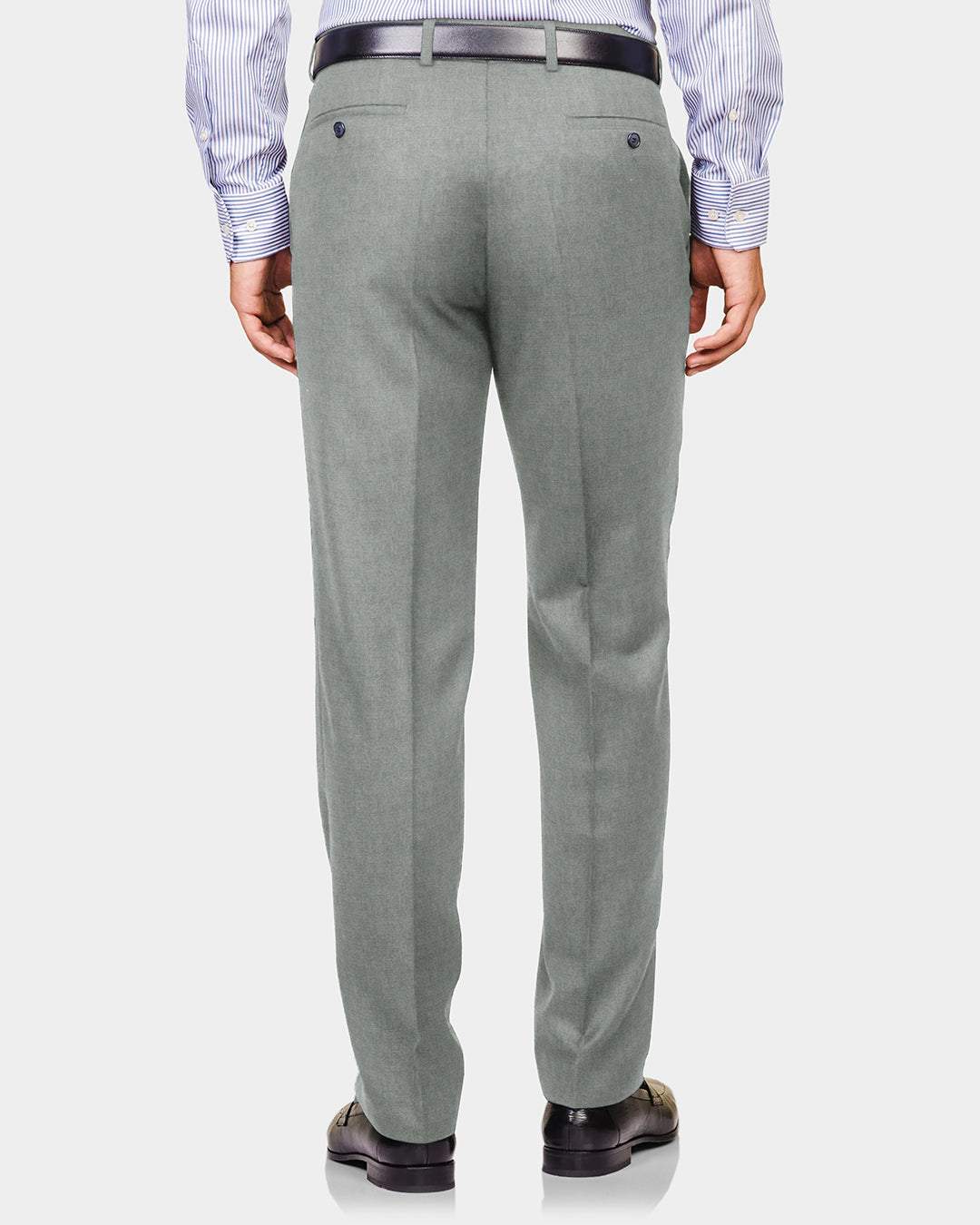 Dugdale Flannel: Light Grey Twill 14 Oz Suit - 3